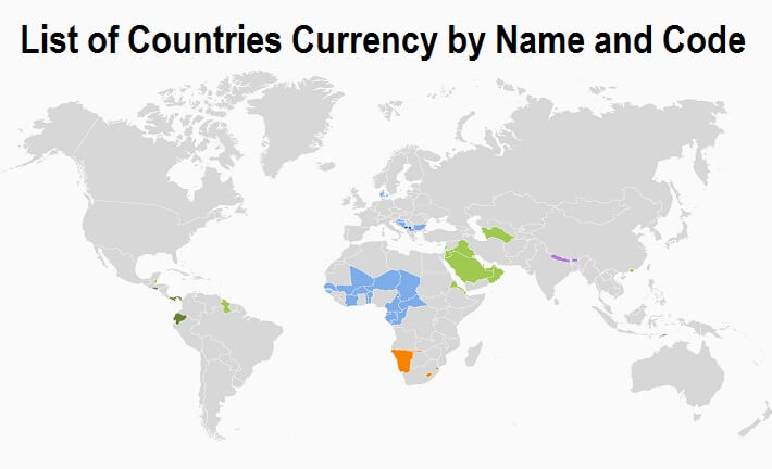 Countries-Currency-Name-and-Code
