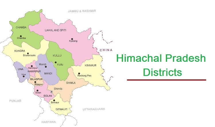 List Of Districts In Himachal Pradesh - Contest Chacha