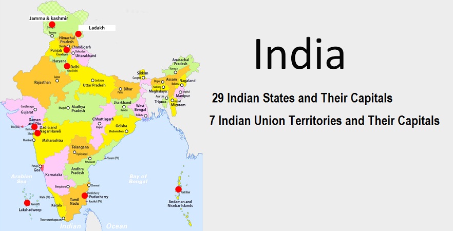 state-and-union-territory-and-its-capitals-in-india